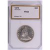 Image 1 : 1875 PROOF SEATED HALF DOLLAR PCI PR-64 (MINTAGE ONLY 700 !!!)