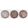 Image 1 : (3) 1913 BARBER QUARTERS VG/F