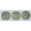Image 2 : SET OF 1936 (P, D, S) ARKANSAS COMMEN HALF DOLLARS AU