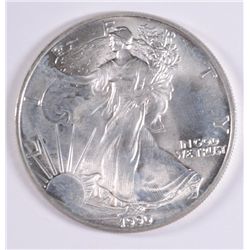 1990 AMERICAN SILVER EAGLE, BU.