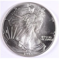 1992 AMERICAN SILVER EAGLE GEM BU!