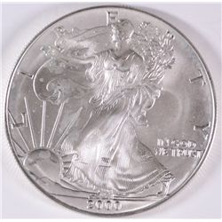 2000  AMERICAN SILVER EAGLE, BU!
