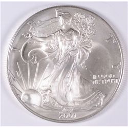 2001  AMERICAN SILVER EAGLE, BU!