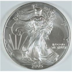 2005  AMERICAN SILVER EAGLE, BU!