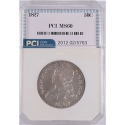 1827 BUST HALF DOLLAR, PCI MS-60 NICE!
