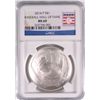 Image 1 : 2014 BASEBALL HALL OF FAME SILVER DOLLAR, NGC MS-69!  WOW!!