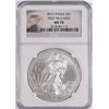 Image 1 : 2012 AMERICAN SILVER EAGLE, NGC MS-70 FIRST RELEASES  EAGLE LABEL!