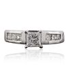 Image 1 : 14KT White Gold 1.36ctw Diamond Ring