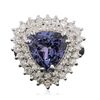 Image 1 : 14KT White Gold 4.56ct Tanzanite and Diamond Ring