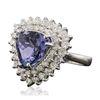 Image 2 : 14KT White Gold 4.56ct Tanzanite and Diamond Ring