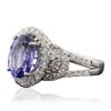 Image 2 : 14KT White Gold 2.63ct Tanzanite and Diamond Ring