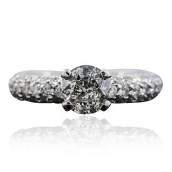 14KT White Gold 3.25ctw Diamond Ring