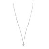 Image 2 : 14KT White Gold 0.93ctw Diamond Pendant With Chain