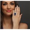 Image 3 : 14KT White Gold GIA Certified 17.10ct Tanzanite and Diamond Ring