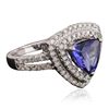 Image 2 : 14KT White Gold 2.36ct Tanzanite and Diamond Ring