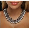 Image 2 : 18KT White Gold 33.07ctw Diamond Necklace