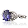 Image 2 : 14KT White Gold 1.69ct Tanzanite and Diamond Ring