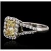 Image 2 : Platinum and 18KT Yellow Gold EGL Certified 2.16ctw Diamond Ring