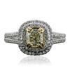 Image 1 : 18KT White Gold 1.49ctw Diamond Ring