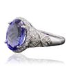 Image 2 : 14KT White Gold 3.62ct Tanzanite and Diamond Ring