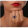 Image 3 : 14KT White Gold 3.62ct Tanzanite and Diamond Ring