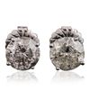 Image 3 : 14KT White Gold 6.36ctw Diamond Solitaire Earrings