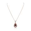 Image 3 : 14KT Rose Gold 15.09ct Morganite and Diamond Pendant With Chain