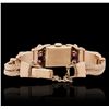 Image 7 : Ladies Vintage Pery 14KT Rose Gold 1.80cts Ruby and Diamond Wristwatch