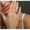 Image 5 : 18KT White Gold 2.74ct Tanzanite and Diamond Ring