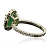 Image 6 : 14KT Yellow Gold 1.67ct Emerald and Diamond Ring