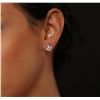 Image 1 : 14KT White Gold 4.33ctw Diamond Stud Earrings