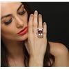 Image 4 : 14KT Rose Gold 36.54ct Morganite and Diamond Ring