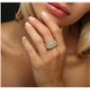 Image 4 : Platinum and 18KT Yellow Gold 12.90ctw Diamond Ring