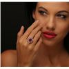 Image 1 : 14KT Rose Gold 3.14ct Ruby and Diamond Ring