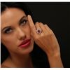 Image 2 : 14KT Rose Gold 3.14ct Ruby and Diamond Ring