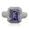 Image 1 : 14KT Two-Tone Gold 3.30ct Tanzanite and Diamond Ring