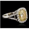 Image 8 : Platinum EGL Certified 4.78ctw Diamond Ring