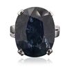 Image 3 : 18KT White Gold 25.99ct Sapphire and Diamond Ring