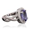 Image 2 : 14KT White Gold 2.81ct Tanzanite and Diamond Ring