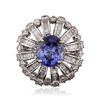 Image 1 : 18KT White Gold 3.11ct Tanzanite and Diamond Ring