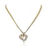 Image 1 : 14KT Two-Tone 2.38ctw Diamond Pendant With Chain