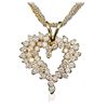 Image 2 : 14KT Two-Tone 2.38ctw Diamond Pendant With Chain