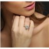 Image 8 : 14KT White Gold EGL Certified 1.58ctw Diamond Ring