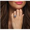 Image 6 : 14KT Yellow Gold 3.11ct Tanzanite and Diamond Ring