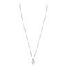 Image 2 : 14KT White Gold 0.90ctw Diamond Pendant With Chain