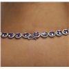Image 5 : 14KT White Gold 35.22ctw Tanzanite and Diamond Necklace