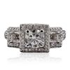 Image 1 : 14KT White Gold 2.00ctw Diamond  Ring