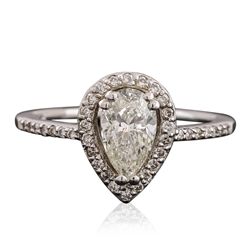 14KT White Gold 0.96ctw Diamond Ring