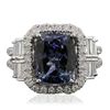 Image 1 : 18KT White Gold 4.68ct Tanzanite and Diamond Ring