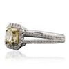 Image 2 : 14KT Two-Tone Gold 1.12ctw Diamond Engagement Ring